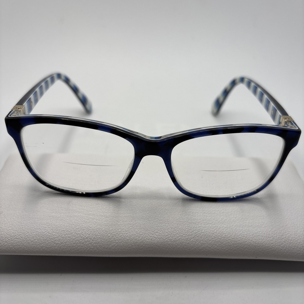 Kate Spade New York Calley PJP Blue Striped Eyeglasses Frames 52-15-140mm #C342